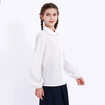 Embroidery Uniform Shirt for Girls Image