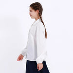Embroidery Uniform Shirt for Girls Image