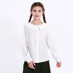 Embroidery Uniform Shirt for Girls Image