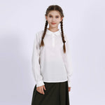 Embroidery Uniform Blouse for Girls Image