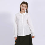 Embroidery Uniform Shirt for Girls Image