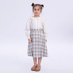 White Embroidery Basic Shirt for Girls Image