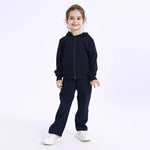 Navy Embroidery School Sport Jacket for Girls Image