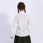 laced Uniform Shirt for Girls Image
