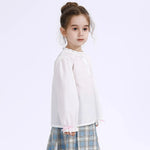 Embroidery Uniform Blouse for Girls Image