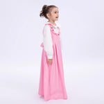 Color-Blocked Uniform Dress for Girls Image