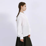 Embroidery Uniform Shirt for Girls Image