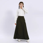 Light Beige Embroidery Uniform Shirt for Girls Image