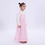 Color-Blocked Uniform Dress for Girls Image