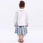 Embroidery Uniform Shirt for Girls Image