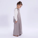 Color-Blocked Uniform Dress for Girls Image