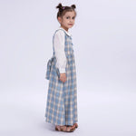 Checked Uniform Dress for Girls Image