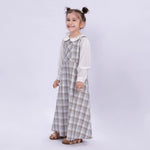 Checked Uniform Dress for Girls Image