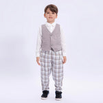 Checked Uniform Pants for Boys Image
