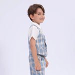 Checked Uniform Waistcoat for Boys Image