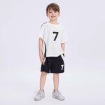 White Printed Sport T-Shirt for Boys Image