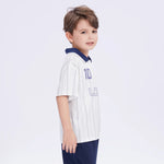 Striped Sport Polo Shirt for Boys Image