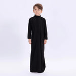 Black Embroidery Thoub for Boys Image