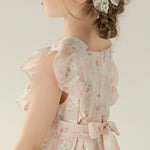 Floral Street Look Sleeveless Dress For Girls