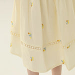 Floral Street Look Puff Sleeve Dress For Girls