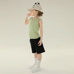 Floral Street Look Sleeveless Vest For Girls
