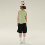 Floral Street Look Sleeveless Vest For Girls