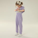 بنطال اساسي رياضي مزين بطباعة للبنات