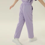 بنطال اساسي رياضي مزين بطباعة للبنات