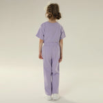 بنطال اساسي رياضي مزين بطباعة للبنات