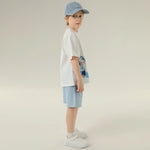 تيشيرت رياضي مطبوع بأكمام للأولاد