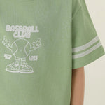 تيشيرت رياضي مطبوع بأكمام للأولاد