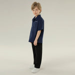 قميص مطرز بأكمام طويلة بتصميم عصري للأولاد