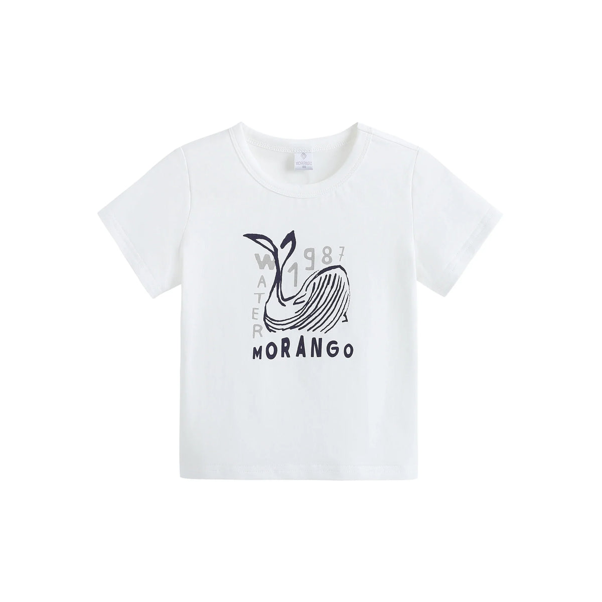 تيشيرت مزين بطباعة للأولاد المواليد