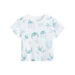 تيشيرت مزين بطباعة للأولاد المواليد