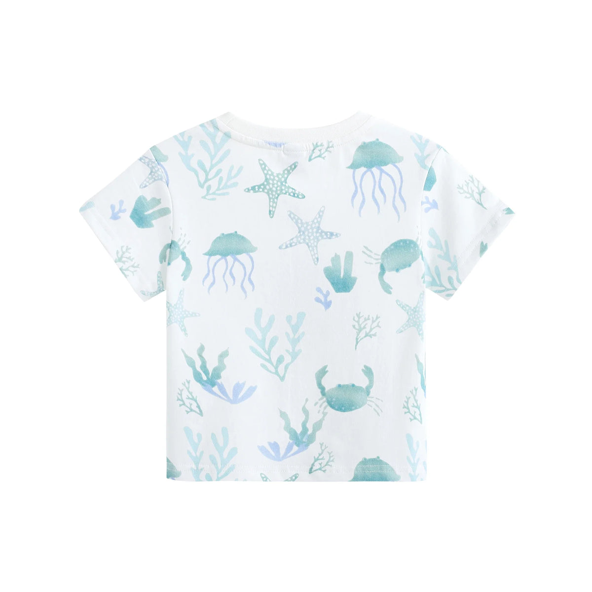 تيشيرت مزين بطباعة للأولاد المواليد