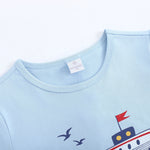 تيشيرت مزين بطباعة للأولاد المواليد