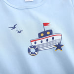 تيشيرت مزين بطباعة للأولاد المواليد