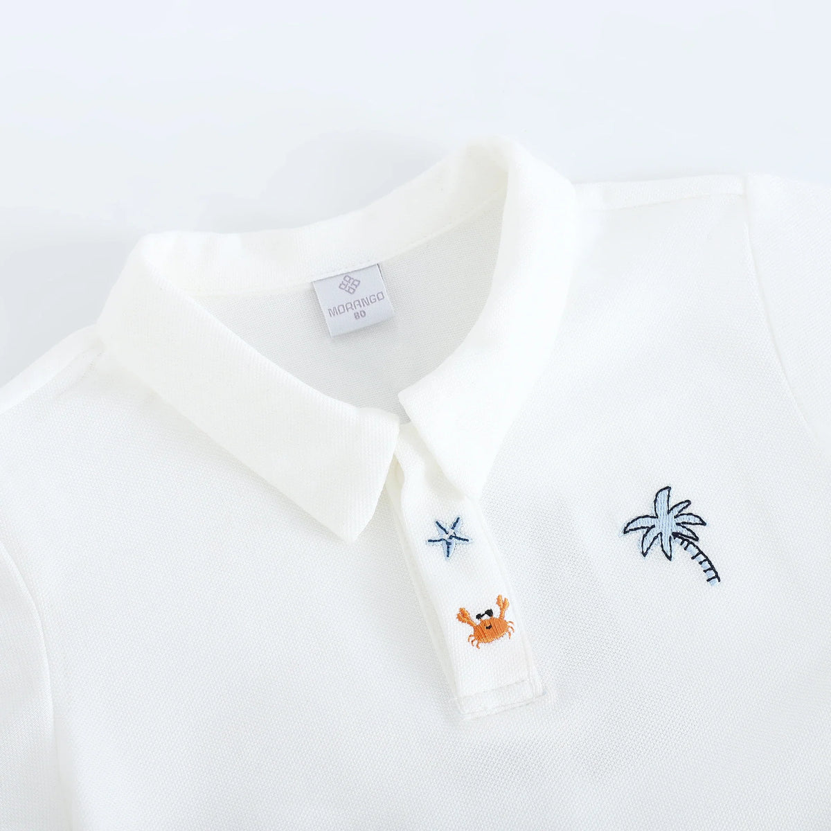 Embroidery Street Look Sleeve Polo Shirt For Baby Boy