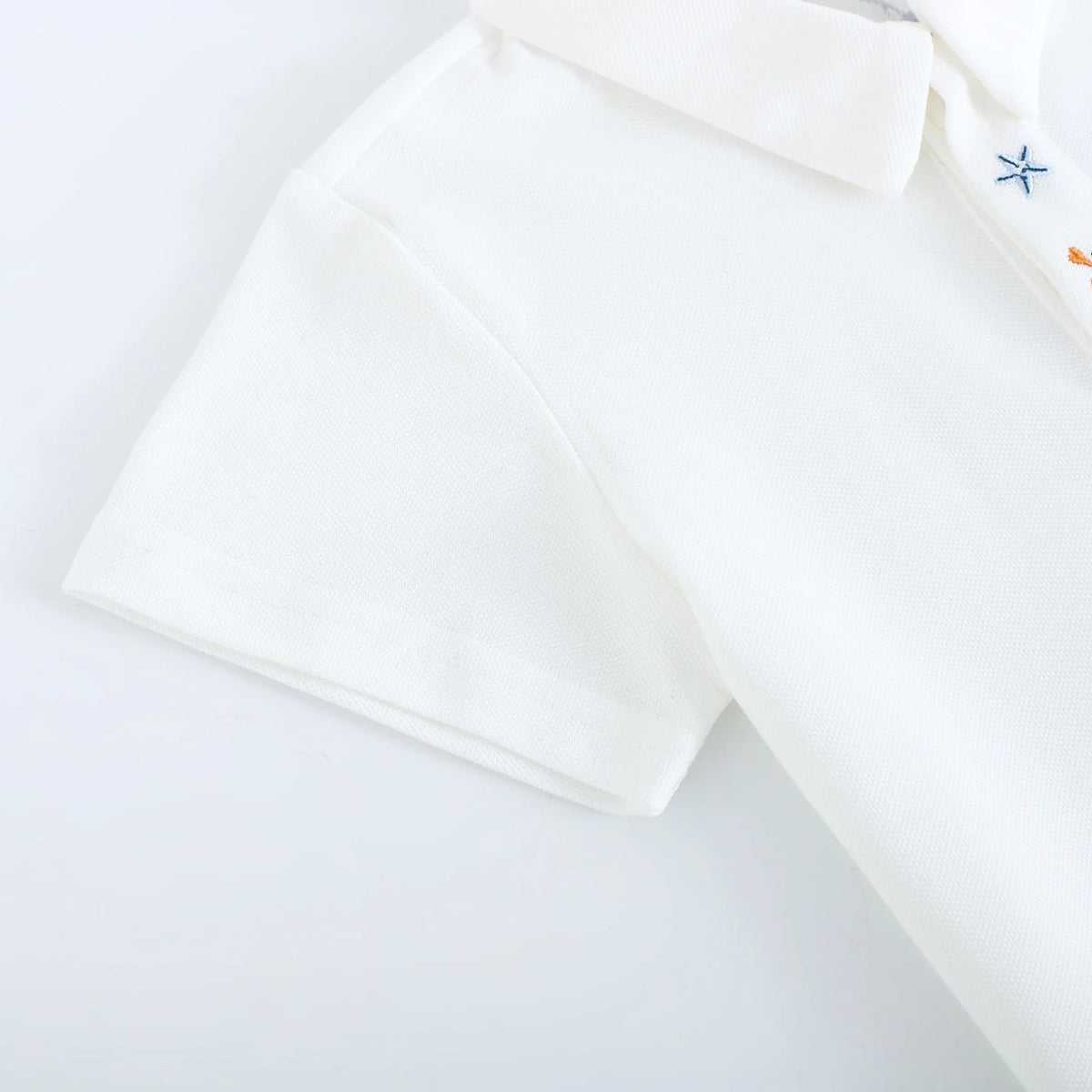 Embroidery Street Look Sleeve Polo Shirt For Baby Boy