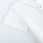 Embroidery Street Look Sleeve Polo Shirt For Baby Boy
