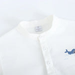 بلوزة مزينة بطباعة للأولاد المواليد 