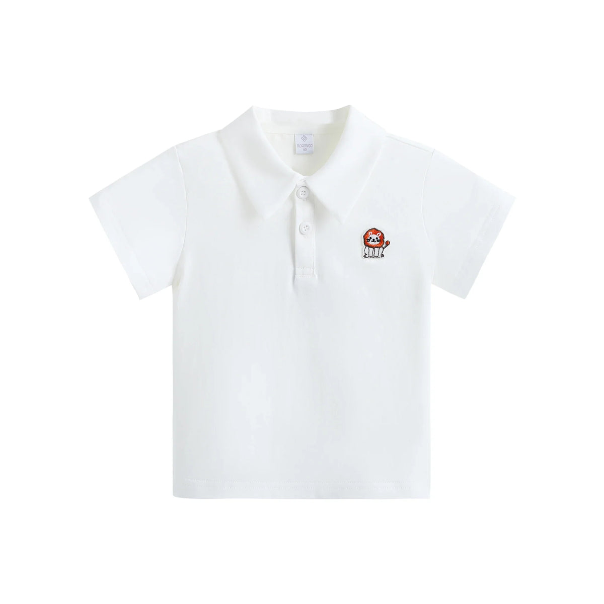 Badge Street Look Sleeve Polo Shirt For Baby Boy