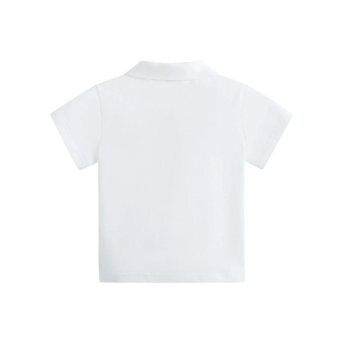 Badge Street Look Sleeve Polo Shirt For Baby Boy