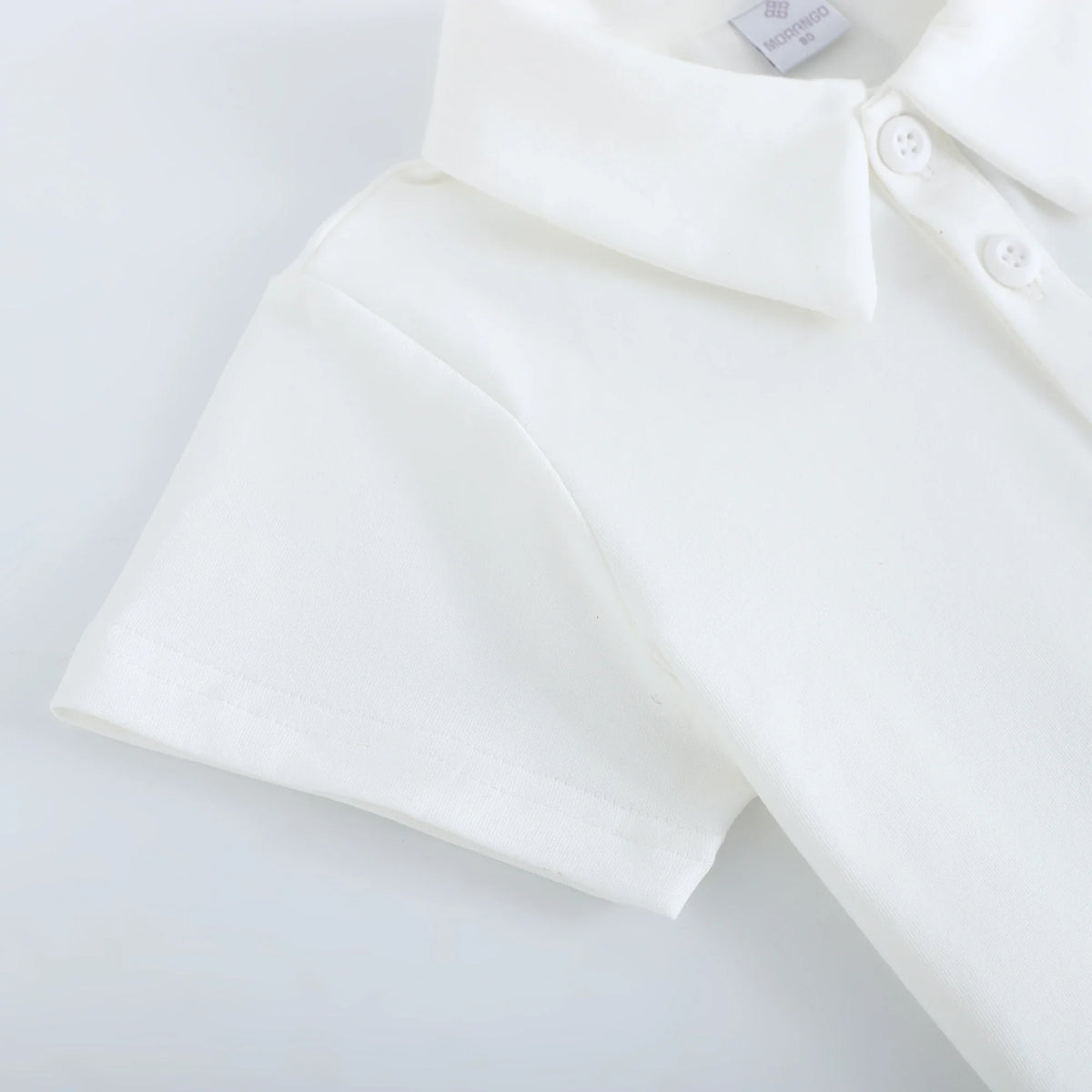 Badge Street Look Sleeve Polo Shirt For Baby Boy