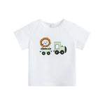 تيشيرت مزين بطباعة للأولاد المواليد