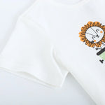 تيشيرت مزين بطباعة للأولاد المواليد