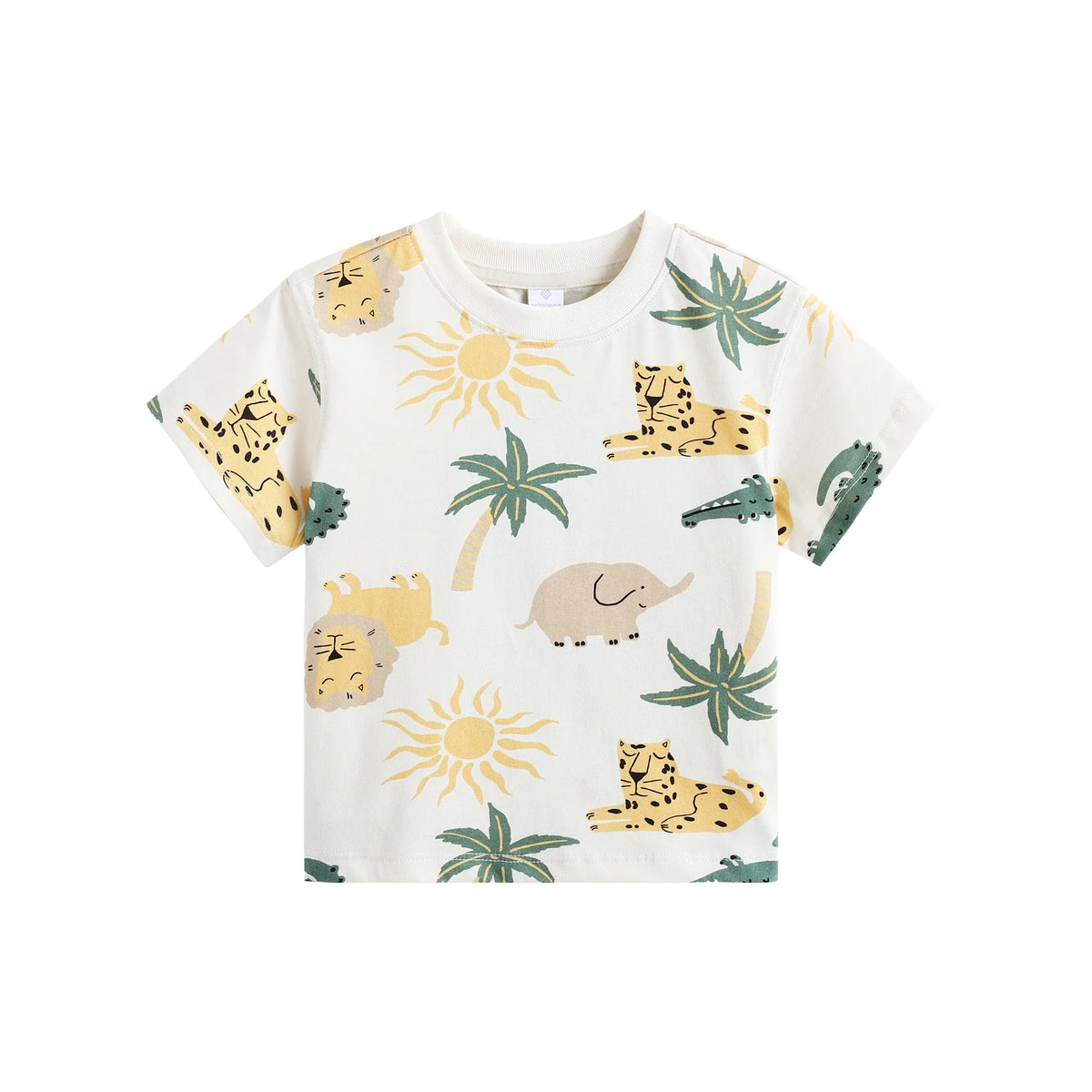 تيشيرت مزين بطباعة للأولاد المواليد