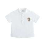 بلوزة مزينة بطباعة للأولاد المواليد 