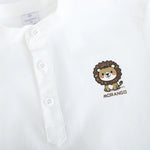 بلوزة مزينة بطباعة للأولاد المواليد 