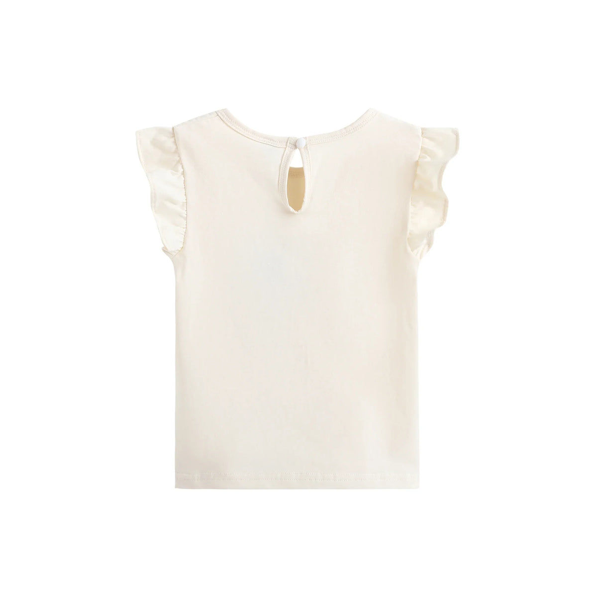 تيشيرت مطبوع بأكمام واسعة بتصميم عصري للبنات المواليد